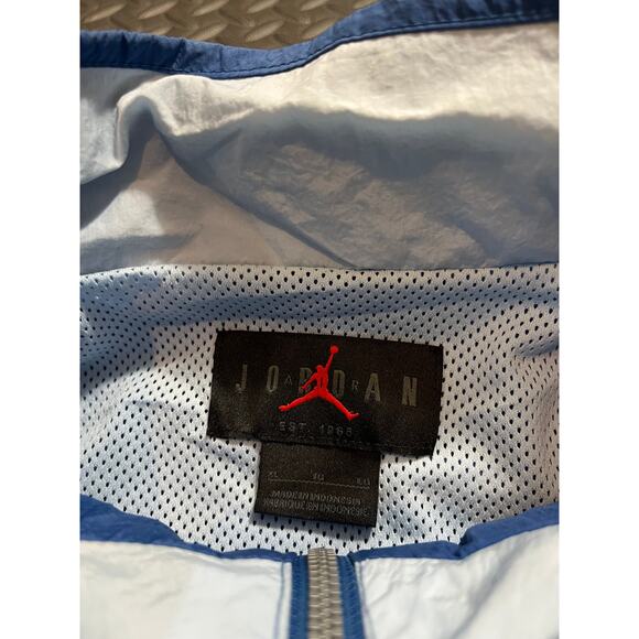 Jordan Essential Statement Warm Up Jacket Blue/Baby Blue Size XL Mens Track Zip - Picture 4 of 10